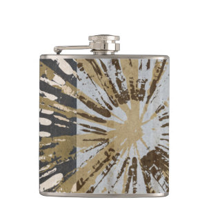 Outburst Tiles III Hip Flask