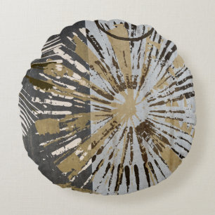 Outburst Tiles III Round Pillow