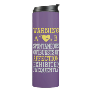 Outbursts of Affection custom monogram tumbler