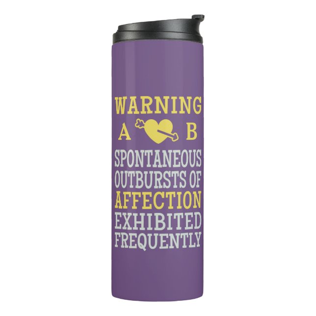 Outbursts of Affection custom monogram tumbler (Rotated Left)