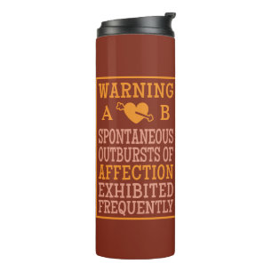 Outbursts of Affection custom monogram tumbler