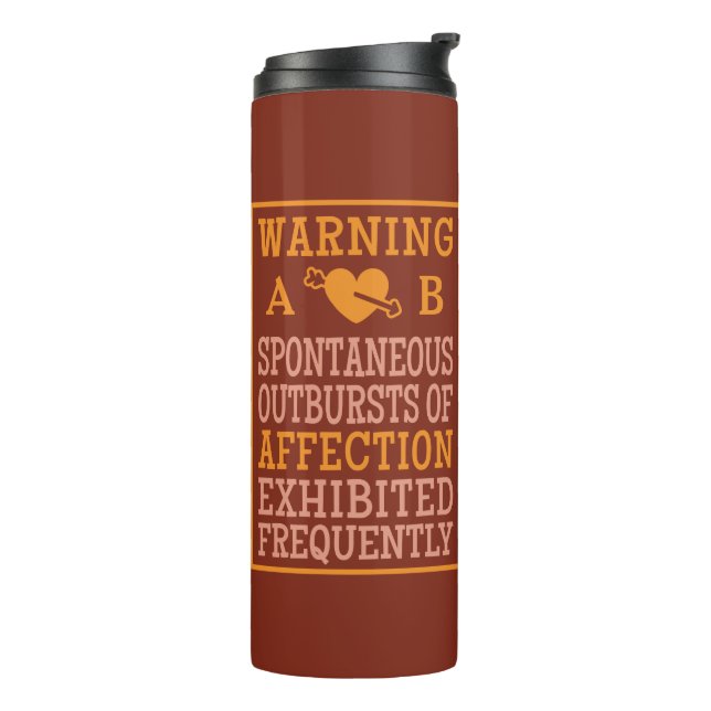 Outbursts of Affection custom monogram tumbler (Rotated Left)