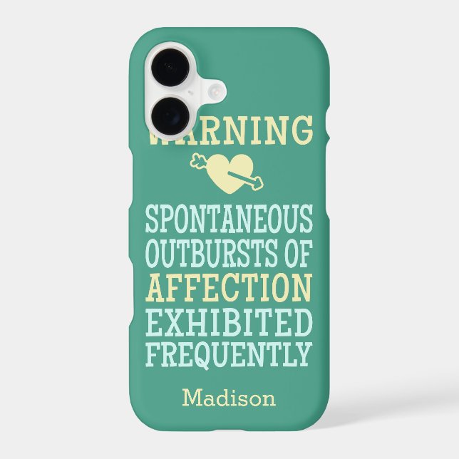 Outbursts of Affection custom name phone cases (Back)