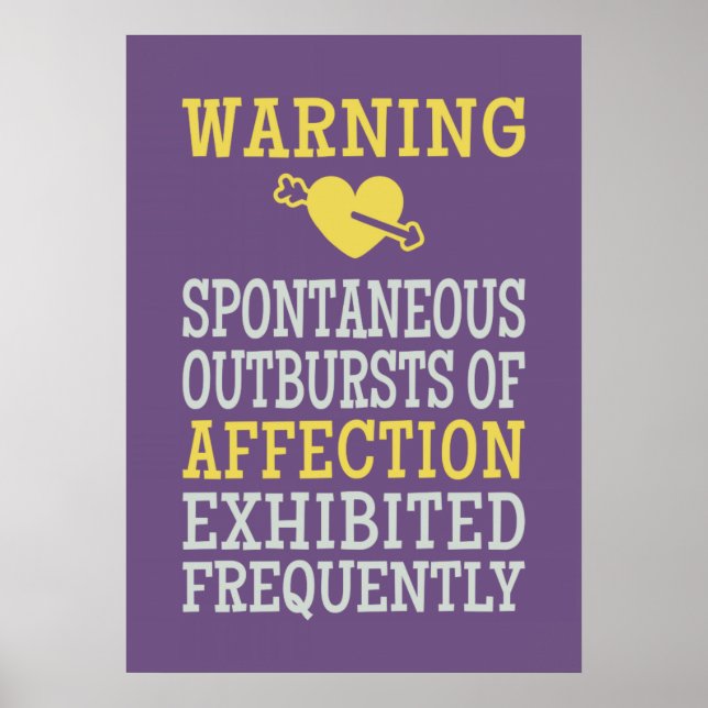 Outbursts of Affection poster (Front)