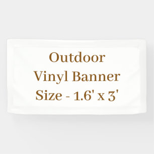 Outdoor 1.6' x 3' banner
