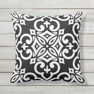 Outdoor Accent Pillow-Moroccan Print Pillow