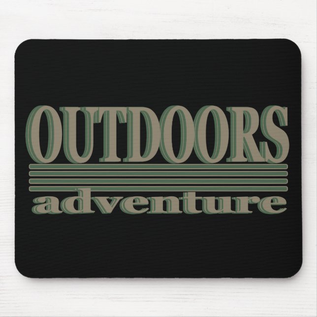 outdoor adventure lover mouse pad (Front)