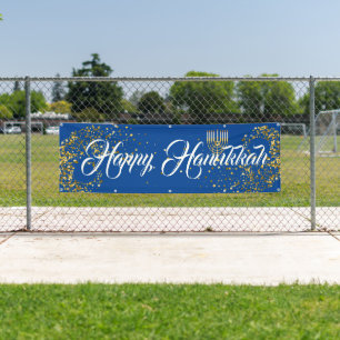 Outdoor Banner-Happy Hanukkah Banner
