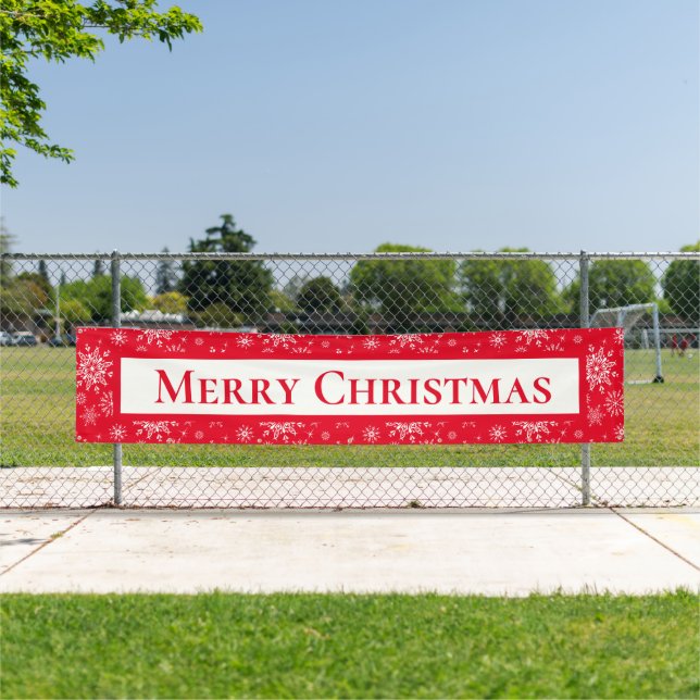Outdoor Banner-Merry Christmas Banner (Insitu)