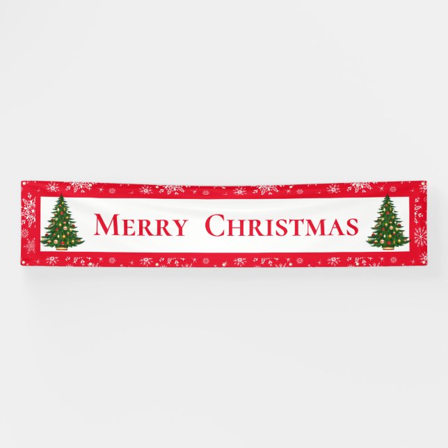 Outdoor Banner-Merry Christmas Banner (Horizontal)