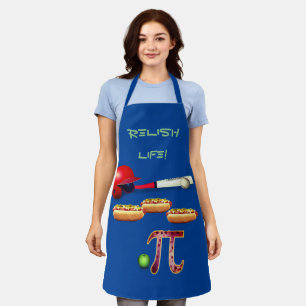 Outdoor Barbeque Baseball Hotdogs Appie Pie Apron