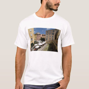 Outdoor café, Place de l'Eveche, Grasse, T-Shirt