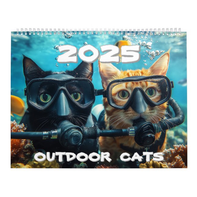 Outdoor Cats 2025 Calendar (Cover)