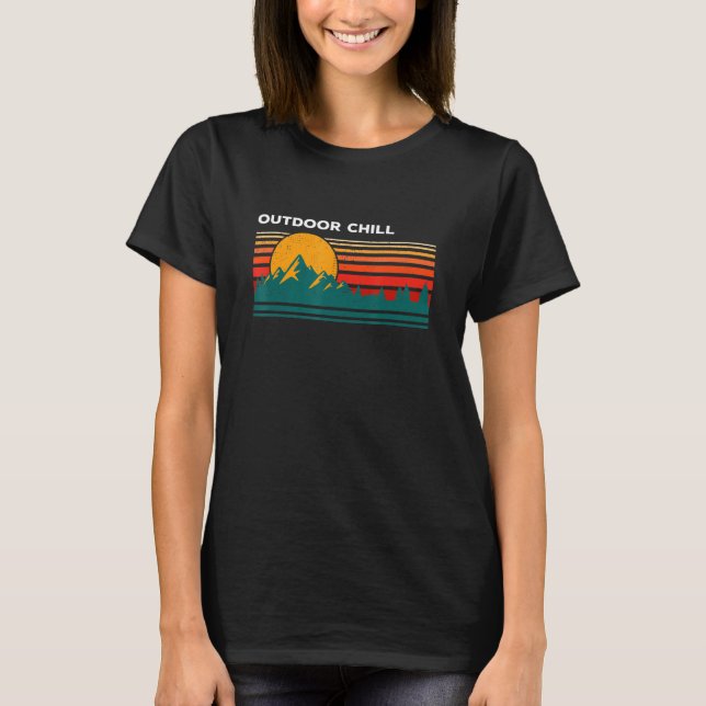Outdoor Chill Camper Nature Camp Pro Environment H T-Shirt (Front)