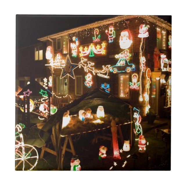Outdoor Christmas Decorations Tile (Front)