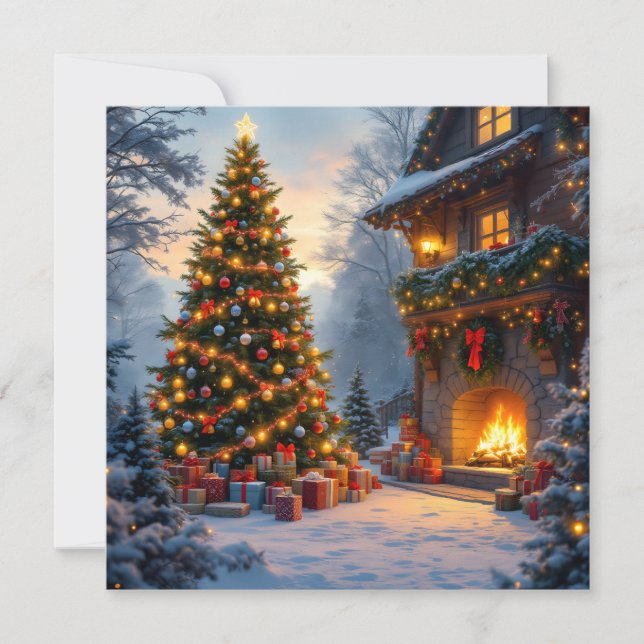 Outdoor Christmas Greeting Card (Front)