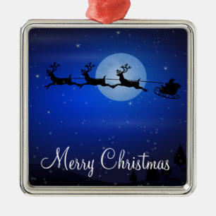 Outdoor Christmas Ornaments - Santa And Reindeer