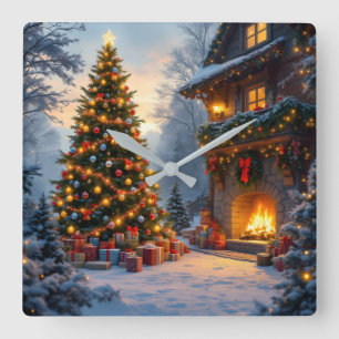Outdoor Christmas Wall Clock