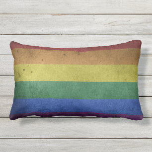 Outdoor cushion pride flag rainbow decor pillow