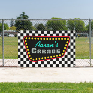 Outdoor Custom Garage Sign Banner Gift