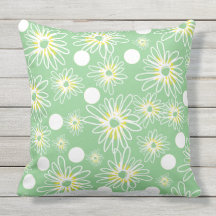 Outdoor Daisy Deck Pillow