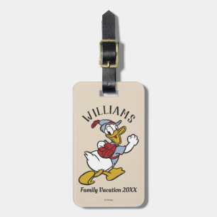 Outdoor Donald Duck   Family Vacation Luggage Tag