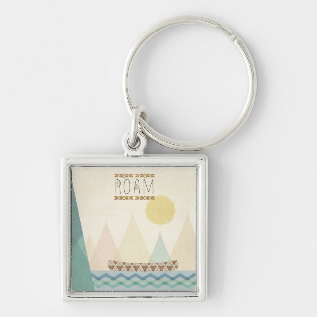Outdoor Geo II | Roam Keychain (Front)
