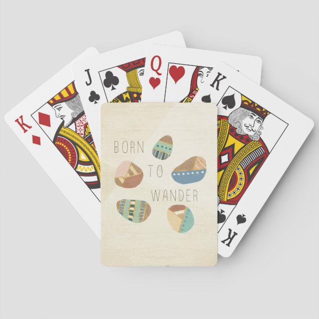 Outdoor Geo IX | Born to Wander Playing Cards (Back)