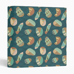 Outdoor Geo Step   Blue Pattern Binder