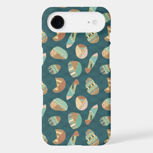 Outdoor Geo Step | Blue Pattern Case-Mate iPhone Case (Back)