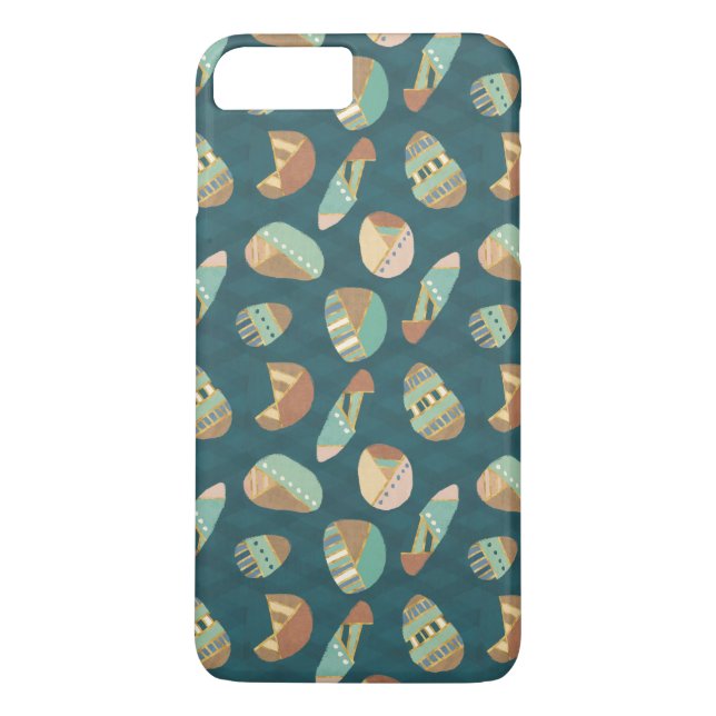 Outdoor Geo Step | Blue Pattern Case-Mate iPhone Case (Back)