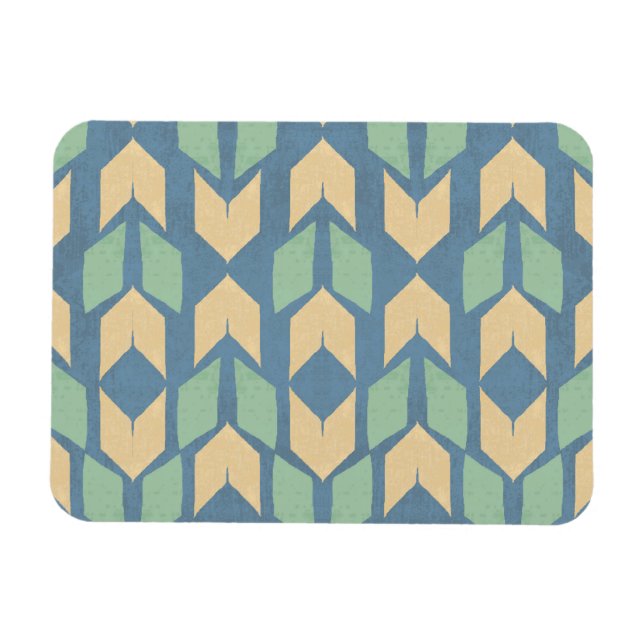 Outdoor Geo Step | Geometric Arrow Pattern Magnet (Horizontal)