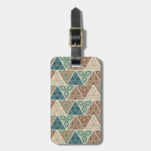 Outdoor Geo Step   Geometric Pattern Luggage Tag