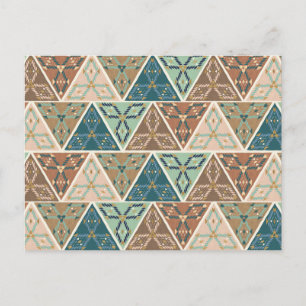 Outdoor Geo Step Geometric Pattern Postcard