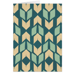 Outdoor Geo Step   Geometric Teal Arrow Pattern
