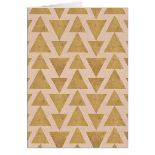 Outdoor Geo Step   Gold & Coral Geometric Pattern