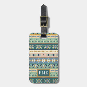 Outdoor Geo Step   Indian Pattern Luggage Tag