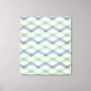 Outdoor Geo Step   Pastel Geometric Pattern Canvas Print