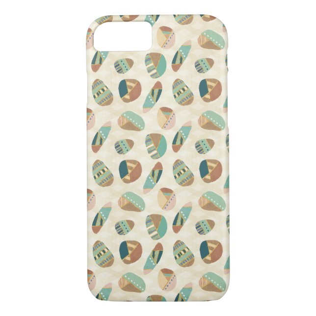 Outdoor Geo Step  | Teal Pattern Case-Mate iPhone Case (Back)
