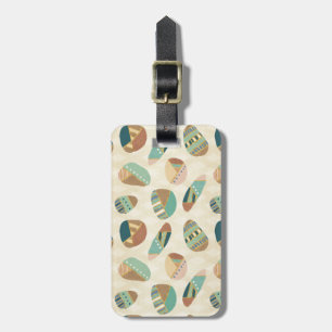 Outdoor Geo Step    Teal Pattern Luggage Tag