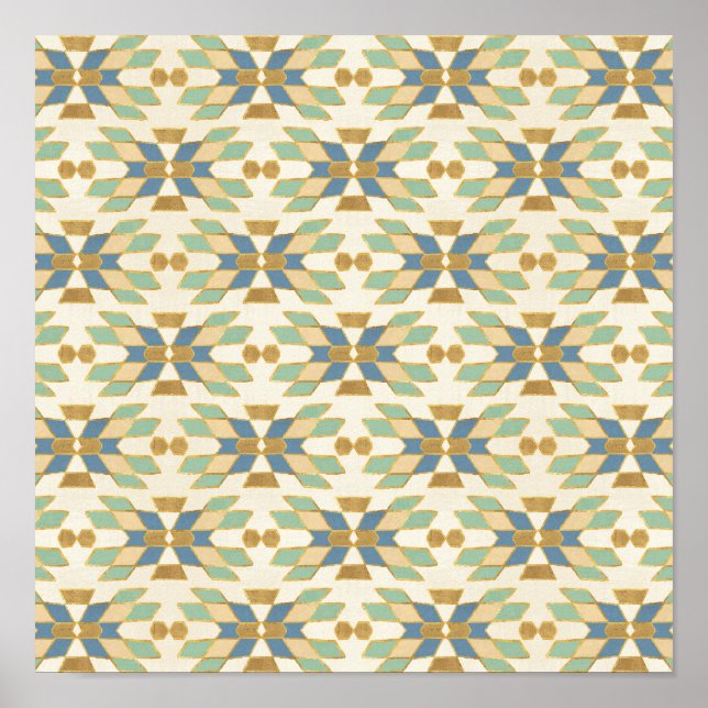 Outdoor Geo Step | Tribal Pattern Poster (Front)