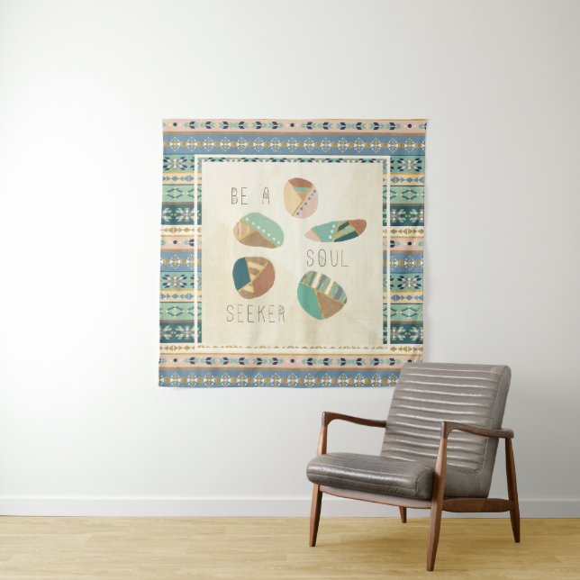 Outdoor Geo VIII | Be A Soul Seeker Tapestry (In Situ (Horizontal))
