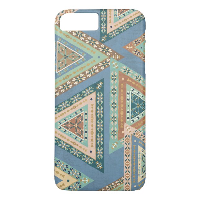 Outdoor Geo X | Blue Tribal Indian Pattern Case-Mate iPhone Case (Back)