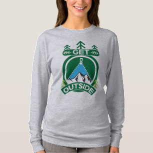 Outdoor Gifts Men Women   Into The Wild   Hiking M T-Shirt