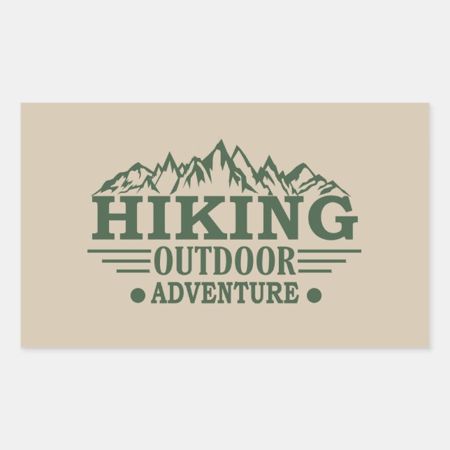 Outdoor hike hikers hiking adventure  sticker (Front)