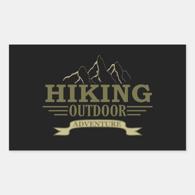Outdoor hike hikers hiking adventure  sticker (Front)