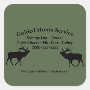 Outdoor Hunting Guide Service Professional  Square Sticker