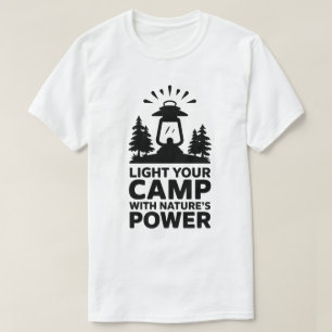 Outdoor Lantern Light Camping Inspiration T-Shirt
