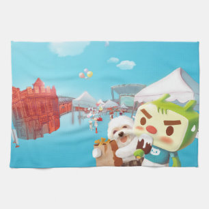 Outdoor Market Fun Kitchen Towel
