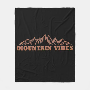 Outdoor mountain vibes adventure fleece blanket